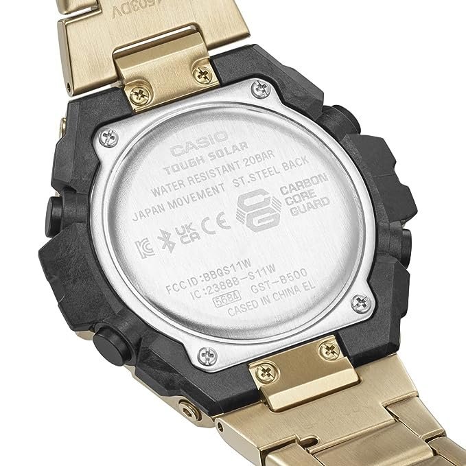 G1234 G-Shock GST-B500GD-9ADR Analog-Digital Watch with Tough Solar - Carbon Core Guard - Image 3