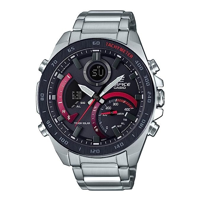 Analog-Digital Black Dial Men's Watch-ECB-900DB-1ADR (EX499)