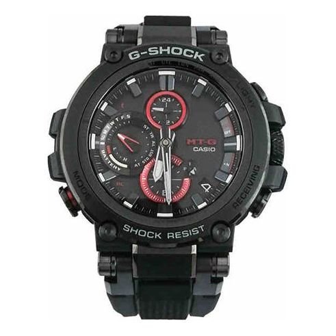 Bluetooth Sports Solar Powered Sapphire Crystal Mens .Black Analog MTG-B1000B-1A - Image 2