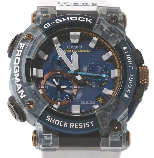 WATERPROOF SHOCKPROOF SAPPHIRE CRYSTAL SOLAR POWERED MENS .BLUE ANALOG GWF-A1000K-2AJR - Image 4